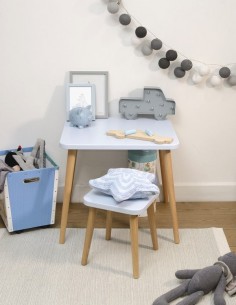 Square plywood stool Flynn - 1 2