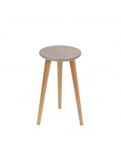 Taboret z litego dębu okrągły - kolekcja BASIC | Moonwood, Taboret drewniany, z litego dębu okrągły Taborety - BASTO-D-540 