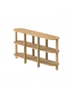 Regał na książki - kolekcja BÓN | Moonwood, Regał na książki drewniany BÓN 154 cm BÓN Collection - BONRE01-107 