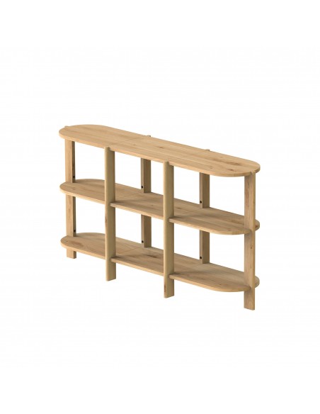 Regał na książki - kolekcja BÓN | Moonwood, Regał na książki drewniany BÓN 154 cm BÓN Collection - BONRE01-107 