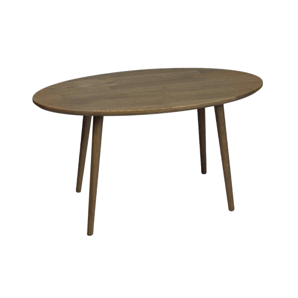 Solid oak oval coffee table - 21