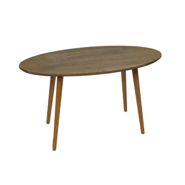 Solid oak oval coffee table - 22