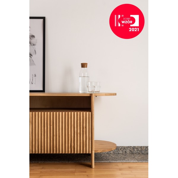 TV cabinet with fluted fronts, BÓN - 3