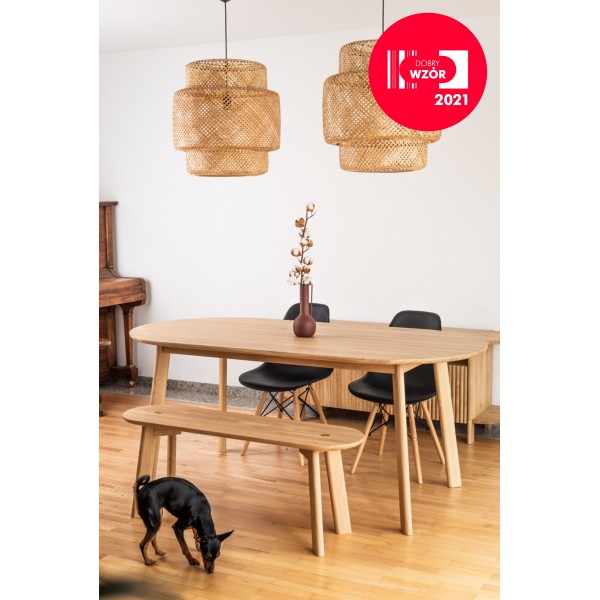 Oval oak table, BÓN - 2