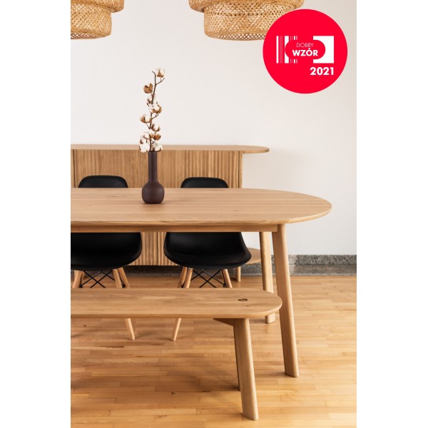 Oval oak table, BÓN - 3