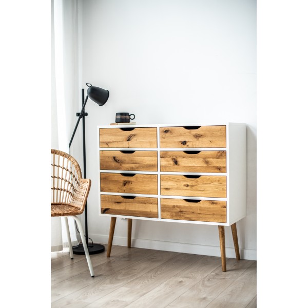 Kommode BOX, Sideboard mit 8 Schubladen, Schubladenschrank - 3