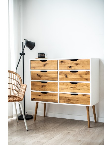 Kommode BOX, Sideboard mit 8 Schubladen, Schubladenschrank - 3