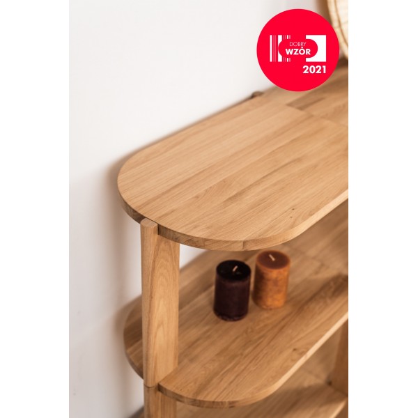 Oak bookcase 154 cm, BÓN - 4