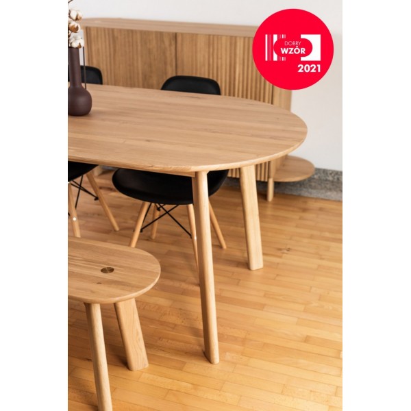 Oval oak table, BÓN - 4