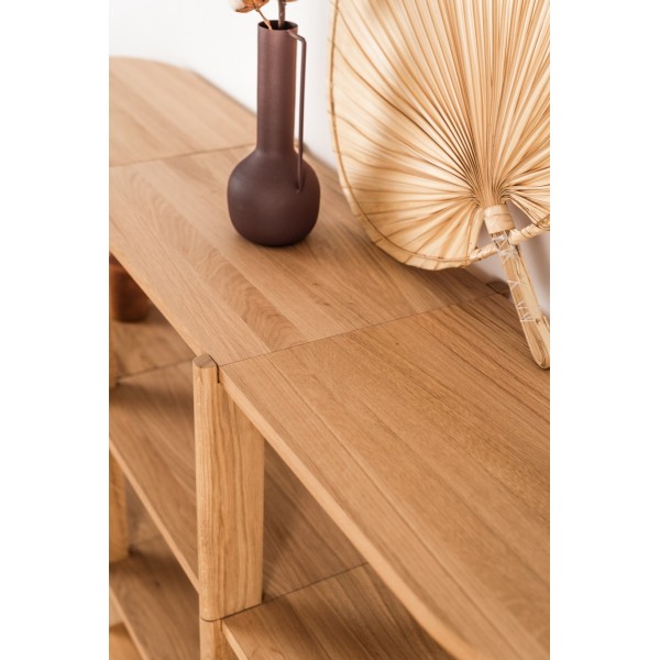 Regał na książki - kolekcja BÓN | Moonwood, Regał na książki drewniany BÓN 154 cm BÓN Collection - BONRE01-107 