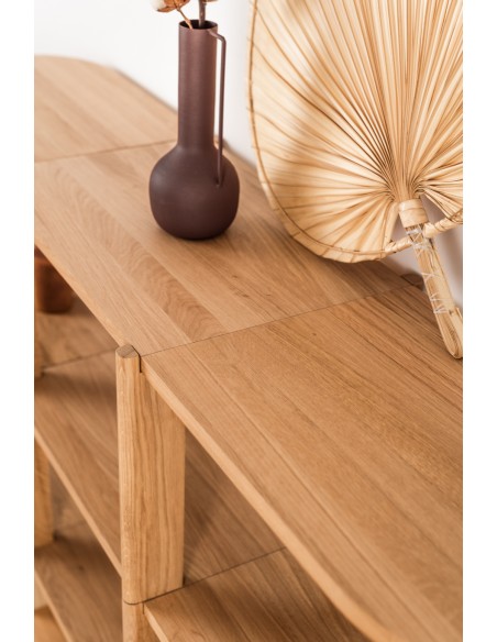 Regał na książki - kolekcja BÓN | Moonwood, Regał na książki drewniany BÓN 154 cm BÓN Collection - BONRE01-107 