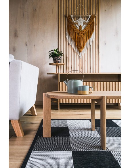 Oval oak coffe table, BÓN - 5