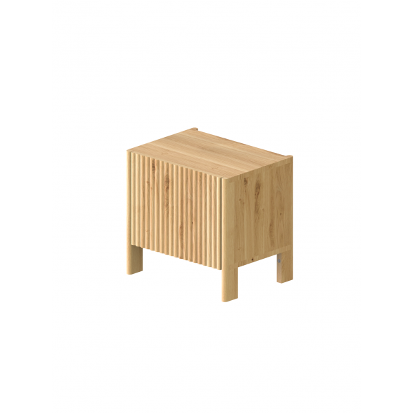 Bedside cabinet with fluted fronts, BÓN - 5
