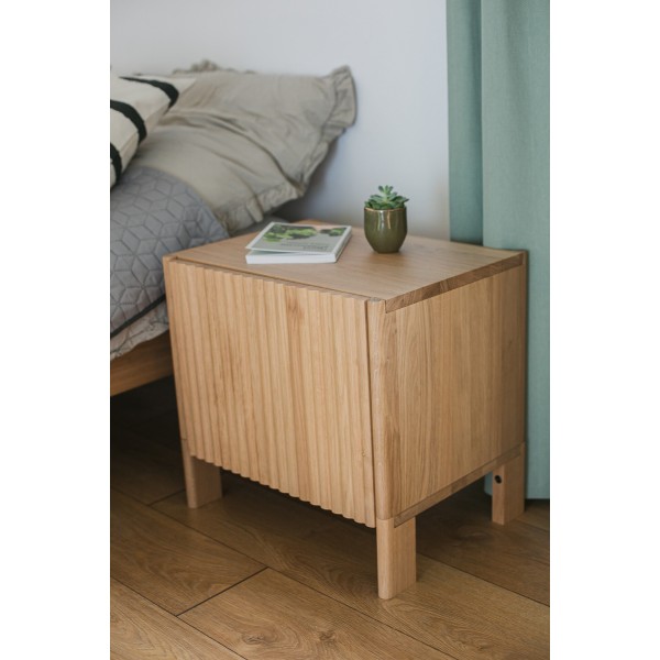 Nachttisch aus Eiche, schlicht BÓN - 8