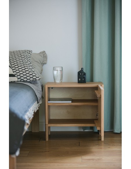 Nachttisch aus Eiche, schlicht BÓN - 7