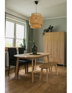 Stół dębowy owalny ze schowkiem - kolekcja BÓN | Moonwood, Stół owalny dębowy ze schowkiem 180 cm BÓN BÓN Collection - BONST04-1 2