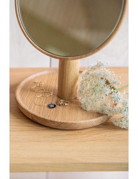 Wooden mirror with a stand BÓN - 5