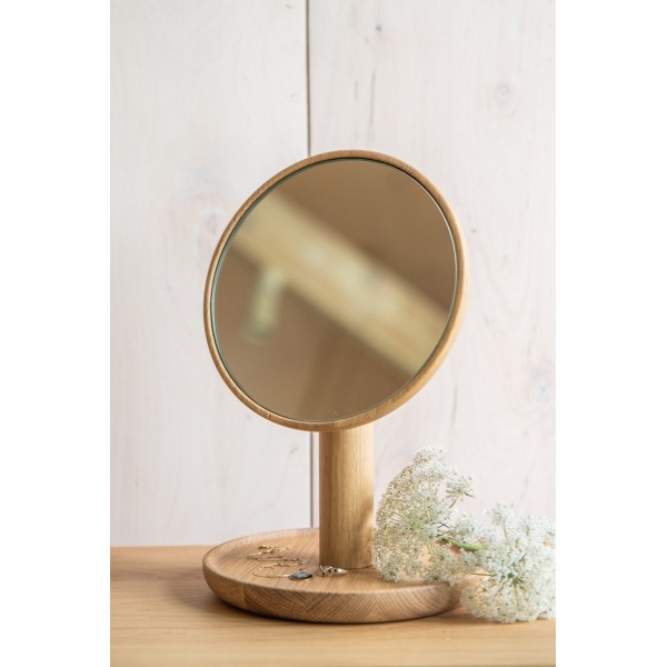 Wooden mirror with a stand BÓN - 2