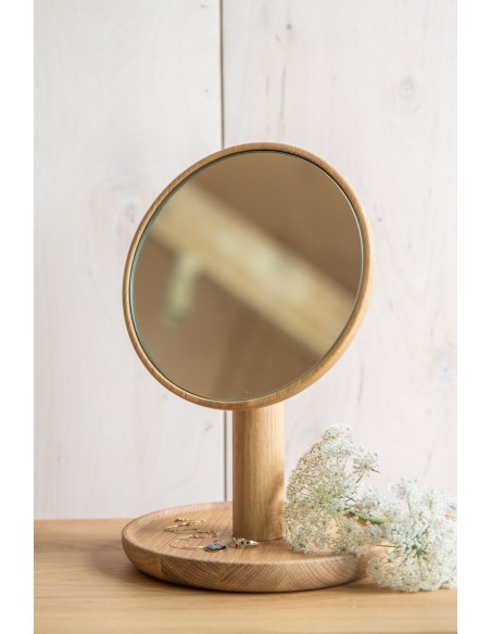 Wooden mirror with a stand BÓN - 2