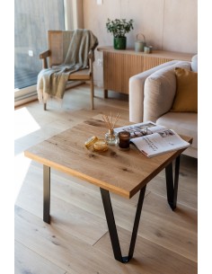 Square Oak Coffe Table FREJA - 1 2