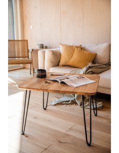 Square oak table, Iron Oak - 1 2