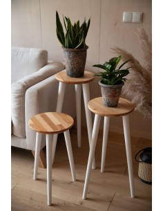 Blumenständer aus Buche - 1 2