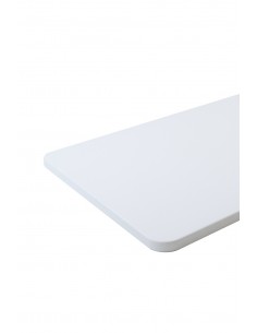 Blat prostokątny ze sklejki, biały, 60x100 cm - 1 2