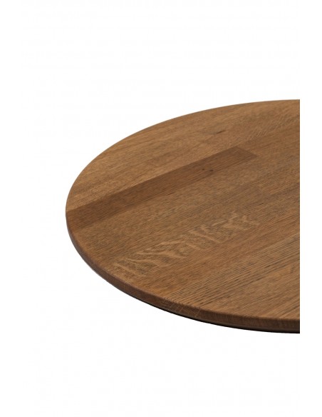 Blat okrągły dębowy, olejowany, średnica 60 cm - 4