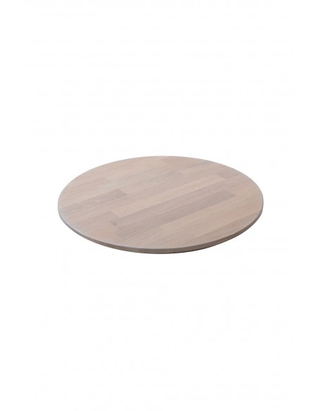 Blat okrągły dębowy, olejowany, średnica 60 cm - 7