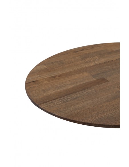 Blat okrągły dębowy, olejowany, średnica 80 cm - 4
