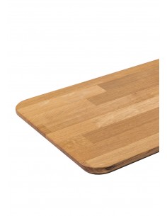 Blat kwadratowy dębowy, olejowany, 40x60 cm - 1 2