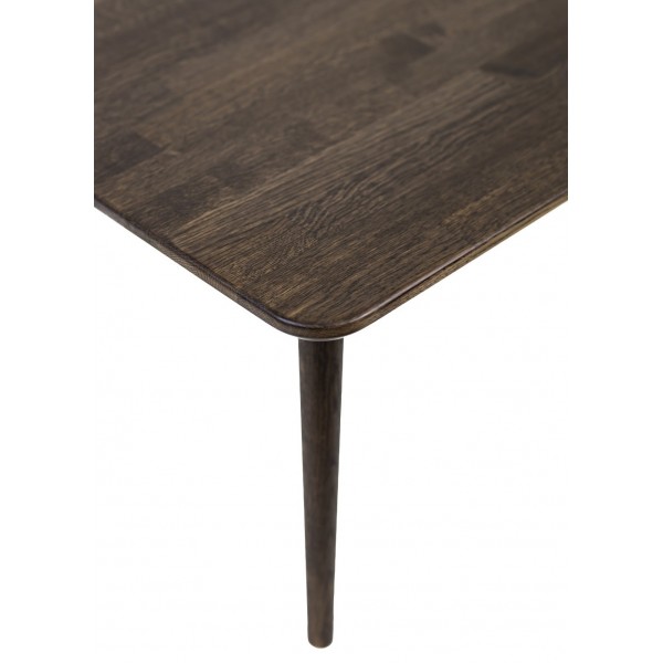 Stolik dębowy kwadratowy do salonu, ciemny brąz - CLASSIC | Moonwood, Stolik dębowy kwadratowy do salonu, ciemny brąz, CLASSIC S