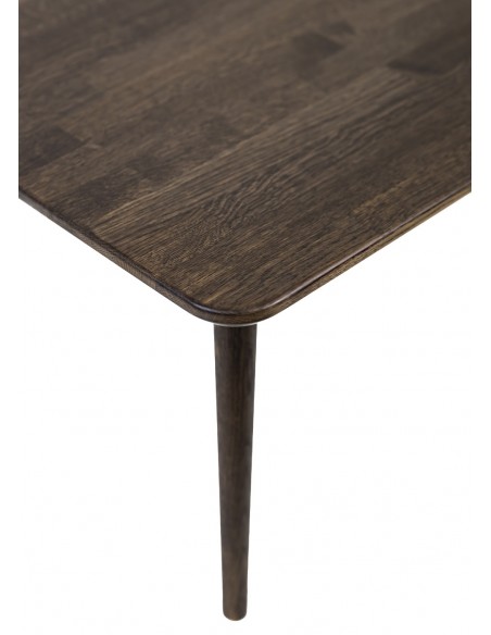 Stolik dębowy kwadratowy do salonu, ciemny brąz - CLASSIC | Moonwood, Stolik dębowy kwadratowy do salonu, ciemny brąz, CLASSIC S