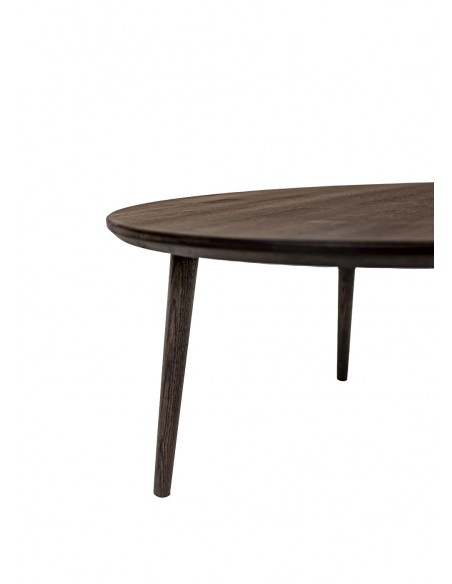 Stolik kawowy dębowy okrągły, ciemny brąz - CLASSIC | Moonwood, Stolik kawowy dębowy okrągły, ciemny brąz, CLASSIC Strona główna