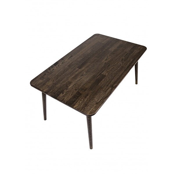 Stolik kawowy prostokątny, dębowy, ciemny brąz - 2
