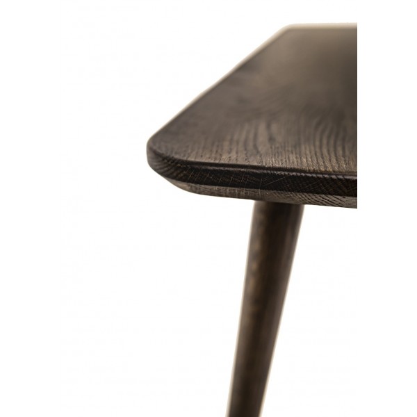 Stolik kawowy prostokątny, dębowy, ciemny brąz - 3