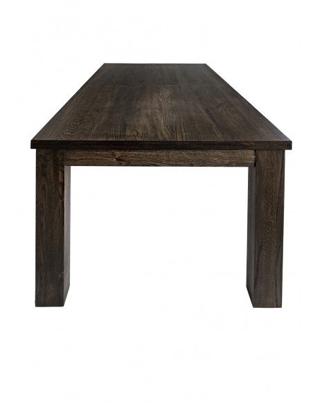 Stół dębowy rozkładany, 200-250 cm, ciemny brąz, CLASSIC - 3