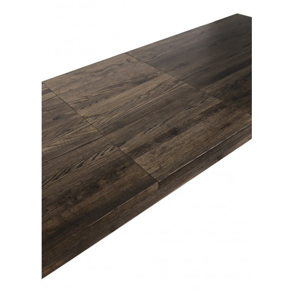 Stół dębowy rozkładany, 200-250 cm, ciemny brąz - CLASSIC | Moonwood, Stół dębowy rozkładany, 200-250 cm, ciemny brąz, CLASSIC S