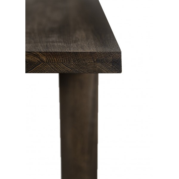 Stół dębowy rozkładany, 200-250 cm, ciemny brąz - CLASSIC | Moonwood, Stół dębowy rozkładany, 200-250 cm, ciemny brąz, CLASSIC S