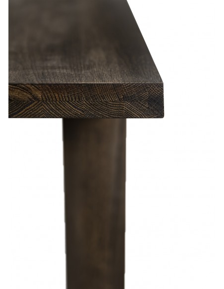 Stół dębowy rozkładany, 200-250 cm, ciemny brąz - CLASSIC | Moonwood, Stół dębowy rozkładany, 200-250 cm, ciemny brąz, CLASSIC S