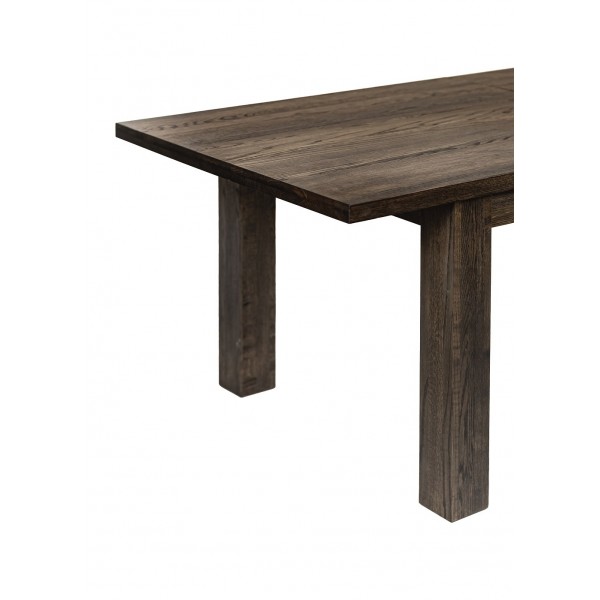 Stół dębowy rozkładany, 200-250 cm, ciemny brąz, CLASSIC - 7