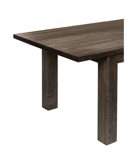 Stół dębowy rozkładany, 200-250 cm, ciemny brąz - CLASSIC | Moonwood, Stół dębowy rozkładany, 200-250 cm, ciemny brąz, CLASSIC S