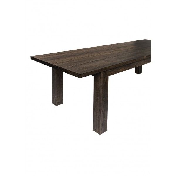 Stół dębowy rozkładany, 200-250 cm, ciemny brąz - CLASSIC | Moonwood, Stół dębowy rozkładany, 200-250 cm, ciemny brąz, CLASSIC S