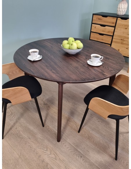 Stół dębowy, okrągły do jadalni - 2