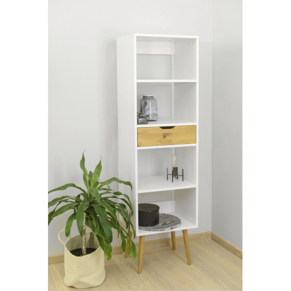 Offenes Regal mit Schublade, Bücherregal BOX - 2