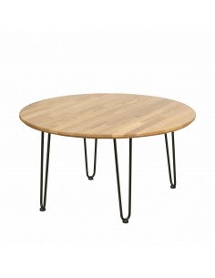 Round oak table, Iron Oak - 2