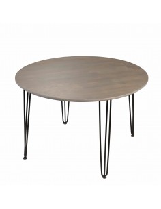 Iron Oak Gray Runder Tisch - 1