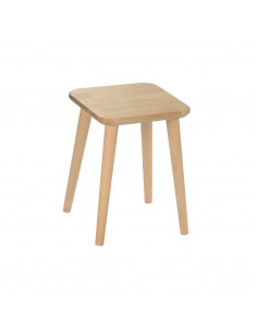 Quadratischer Hocker aus massiver Eiche - 19 2