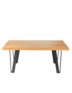 Ława dębowa Freja | Ławy - moonwood.pl, Ława dębowa z metalowymi nogami Freja 115 cm dąb naturalny Meble drewniane - FREST01-213