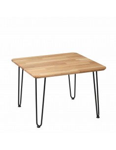 Quadratischer Eichentisch, Iron Oak - 1